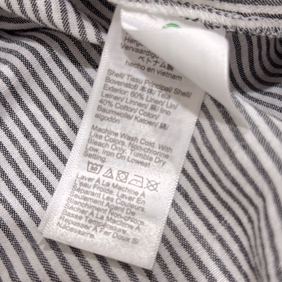 J.Crew High-low tunic top sz M blue/grey - Picture 8 of 8